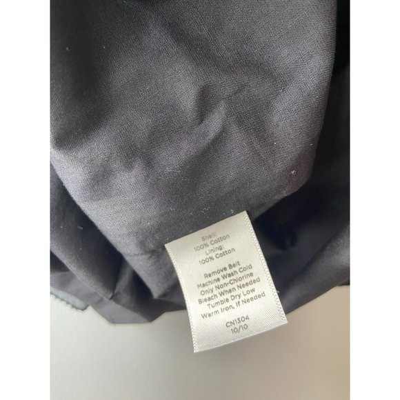 Talbots women's 10 black tiered sleeveless shift knee length cotton dress NWT - Picture 7 of 7